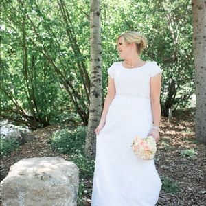 Wedding Dress with beautiful intricate lace detail